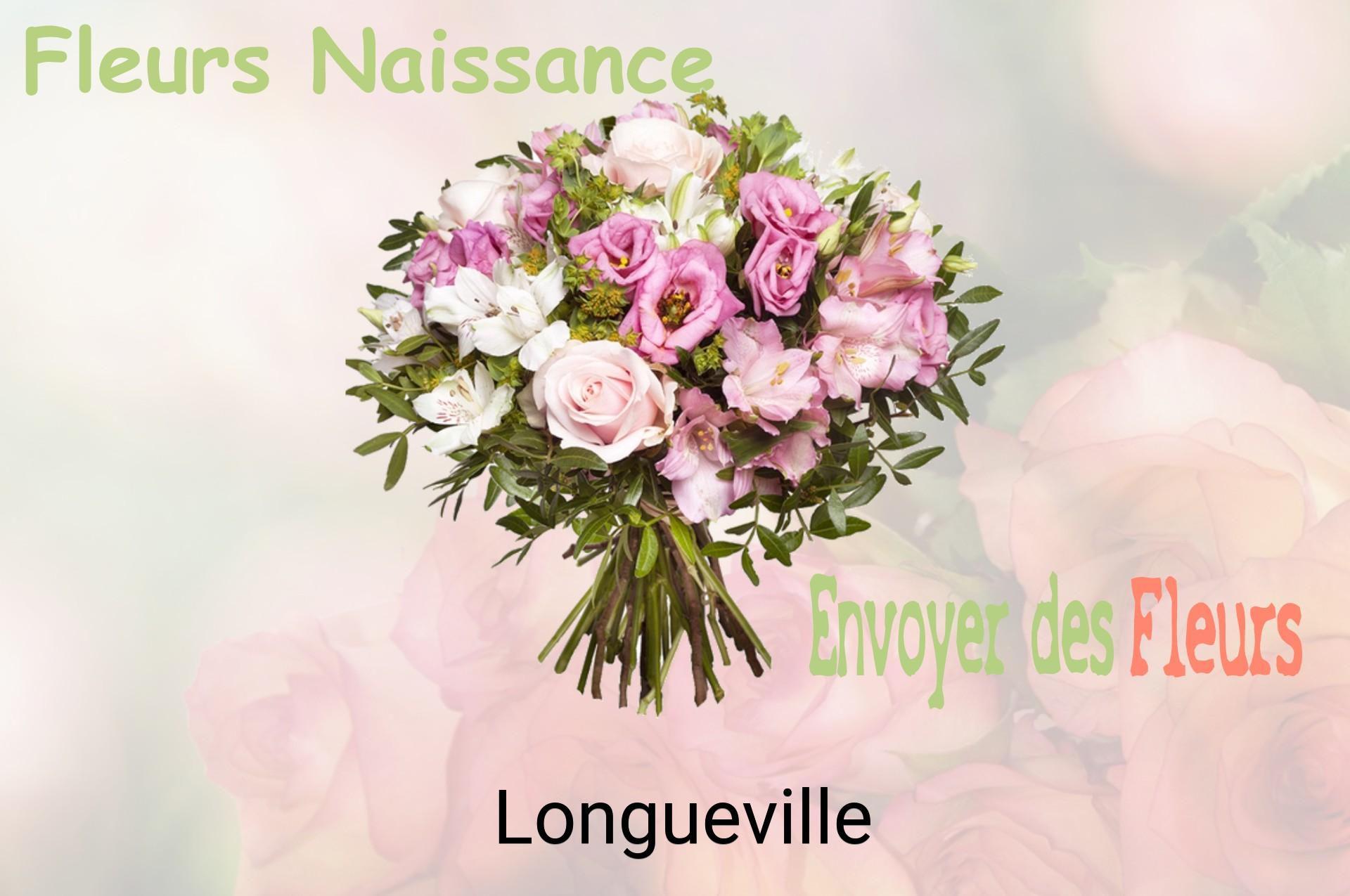 Bouquet de fleurs de naissance livré à Longueville